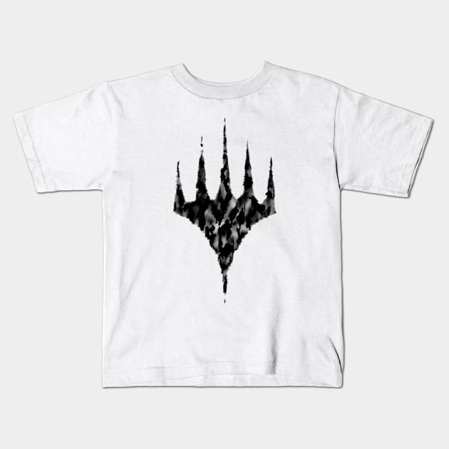 Planeswalker Black Kids T-Shirt by caleb165